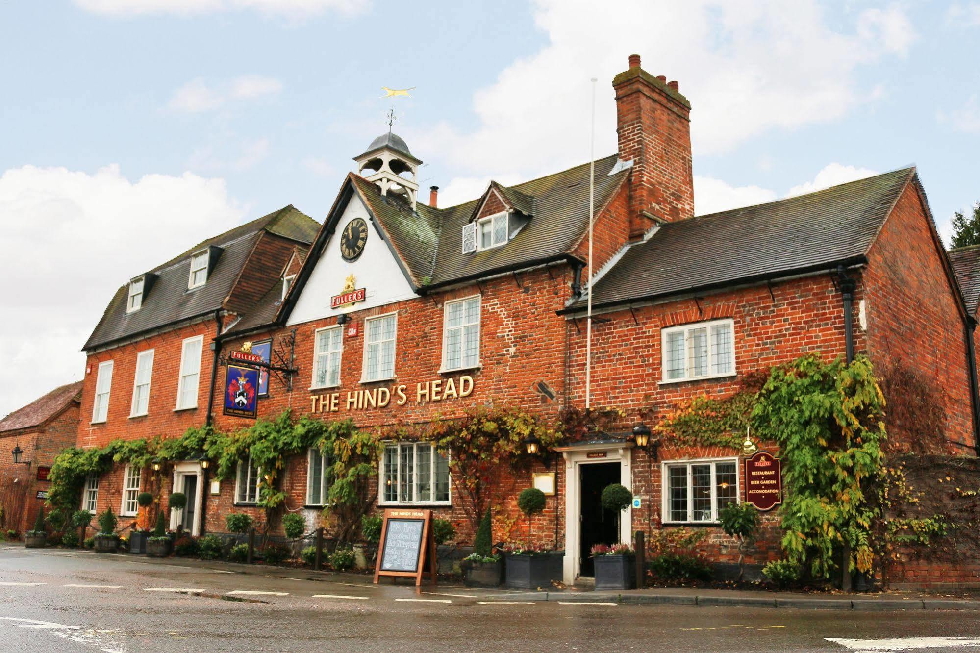 Hinds Head Hotell Aldermaston Eksteriør bilde